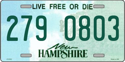 NH license plate 2790803