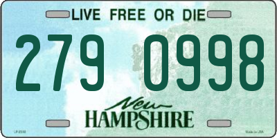 NH license plate 2790998
