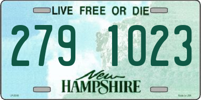 NH license plate 2791023
