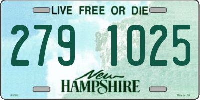 NH license plate 2791025