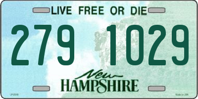 NH license plate 2791029