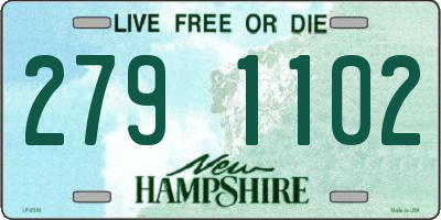 NH license plate 2791102