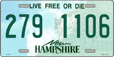 NH license plate 2791106