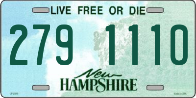 NH license plate 2791110