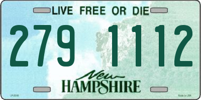 NH license plate 2791112