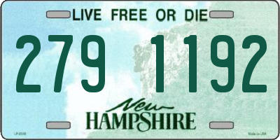 NH license plate 2791192