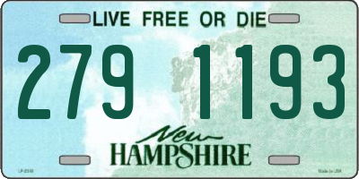 NH license plate 2791193
