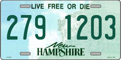 NH license plate 2791203