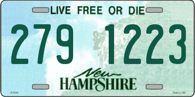 NH license plate 2791223