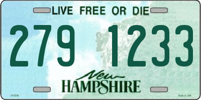 NH license plate 2791233