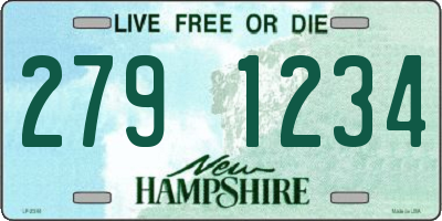 NH license plate 2791234