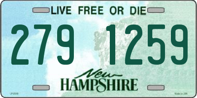 NH license plate 2791259