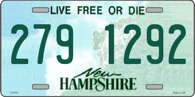 NH license plate 2791292