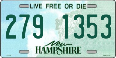 NH license plate 2791353