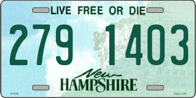 NH license plate 2791403