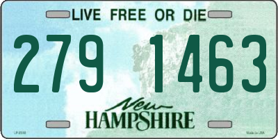 NH license plate 2791463