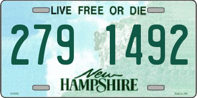 NH license plate 2791492