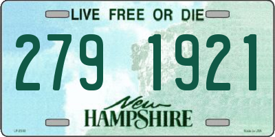 NH license plate 2791921