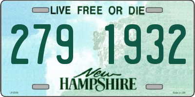 NH license plate 2791932