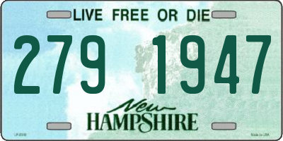 NH license plate 2791947