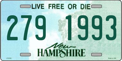NH license plate 2791993
