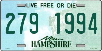 NH license plate 2791994