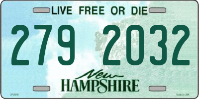 NH license plate 2792032