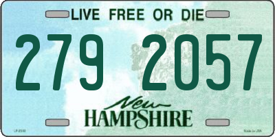 NH license plate 2792057