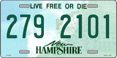 NH license plate 2792101
