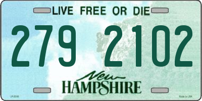 NH license plate 2792102