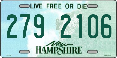 NH license plate 2792106