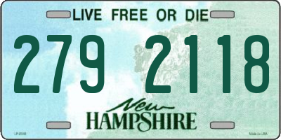 NH license plate 2792118