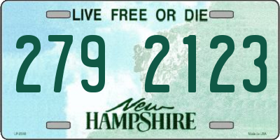 NH license plate 2792123