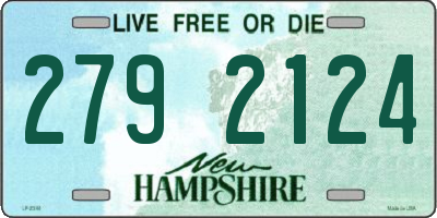 NH license plate 2792124