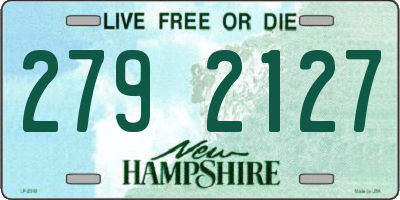 NH license plate 2792127