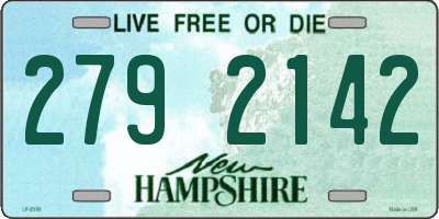 NH license plate 2792142