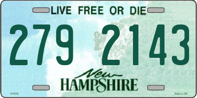 NH license plate 2792143