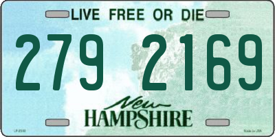 NH license plate 2792169