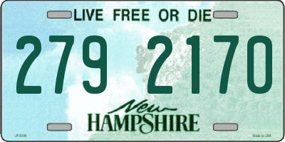 NH license plate 2792170