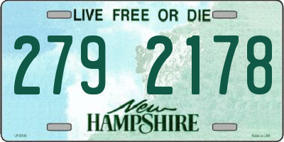 NH license plate 2792178