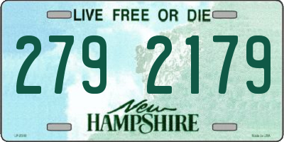 NH license plate 2792179