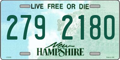 NH license plate 2792180