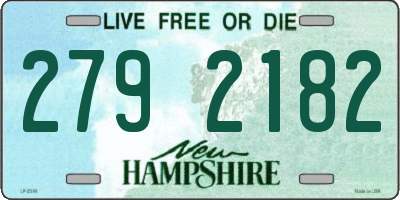 NH license plate 2792182
