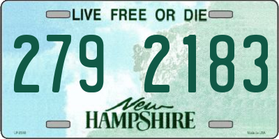 NH license plate 2792183