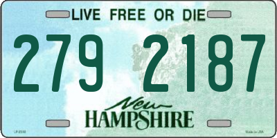 NH license plate 2792187