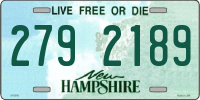NH license plate 2792189