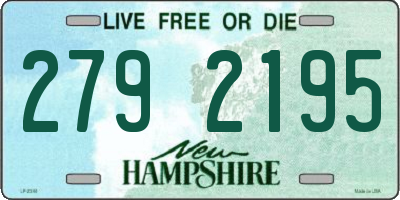 NH license plate 2792195