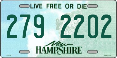 NH license plate 2792202