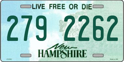 NH license plate 2792262