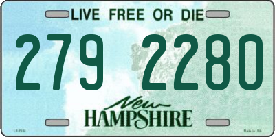 NH license plate 2792280